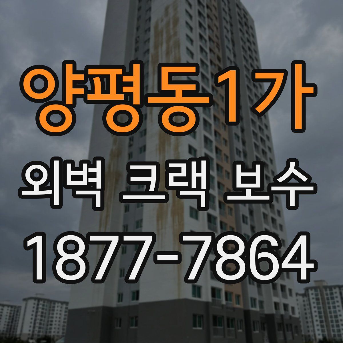 양평동1가 외벽 크랙 보수
