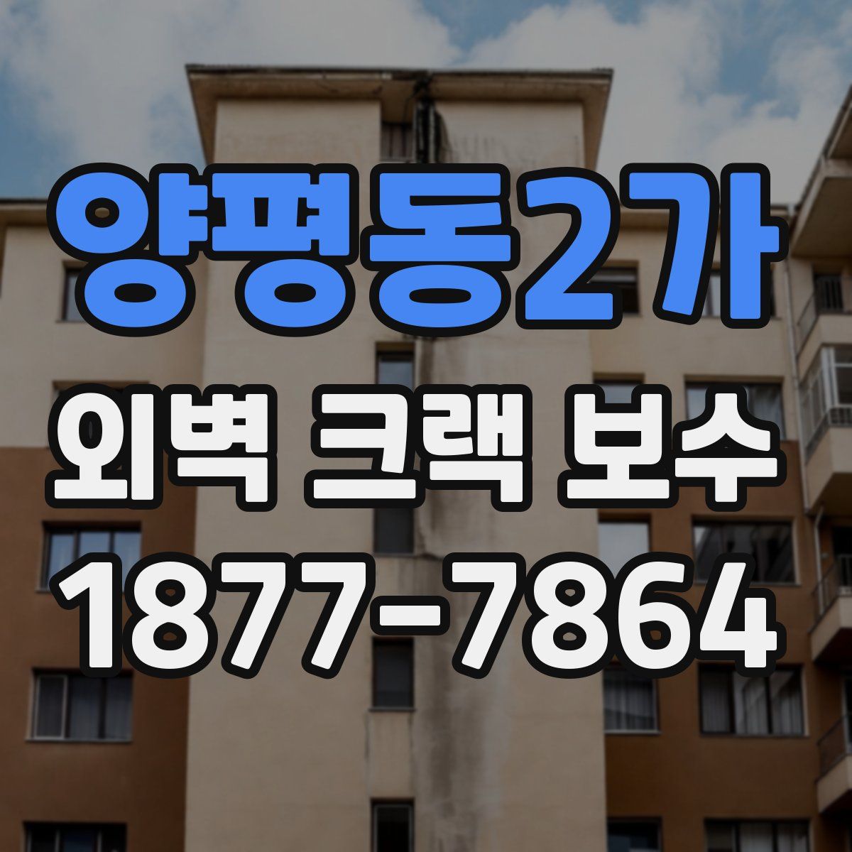 양평동2가 외벽 크랙 보수