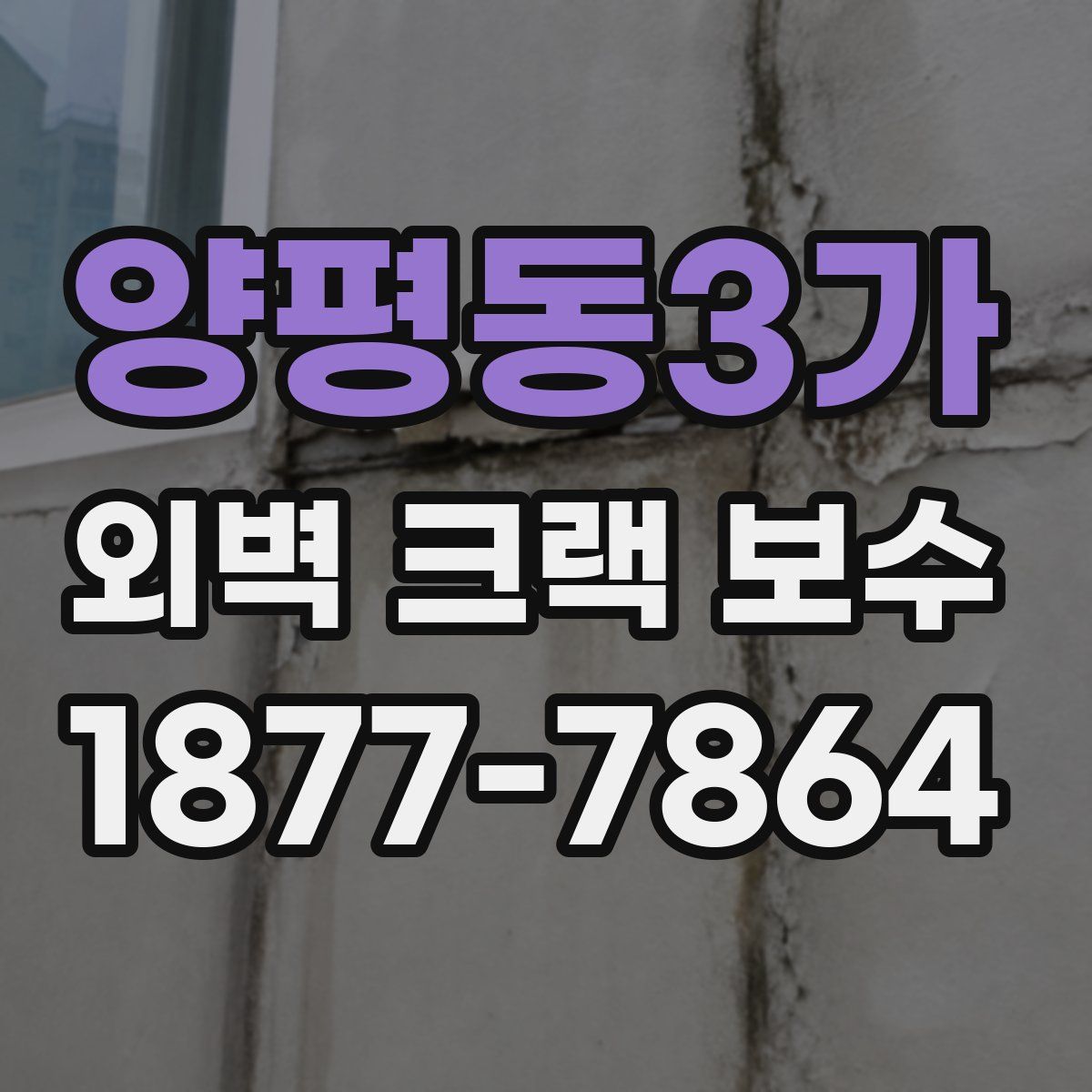 양평동3가 외벽 크랙 보수