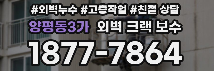 양평동3가 외벽 크랙 보수