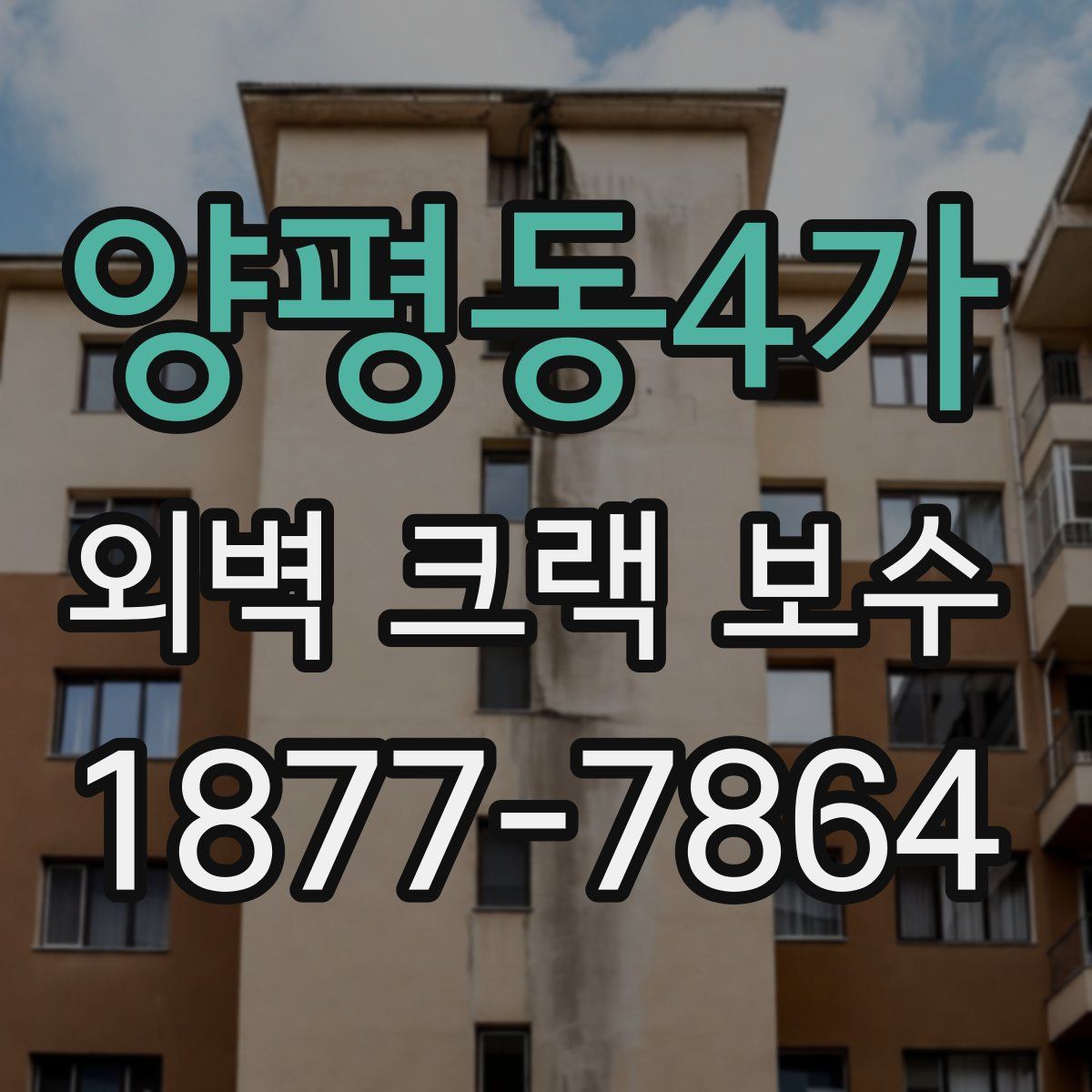 양평동4가 외벽 크랙 보수