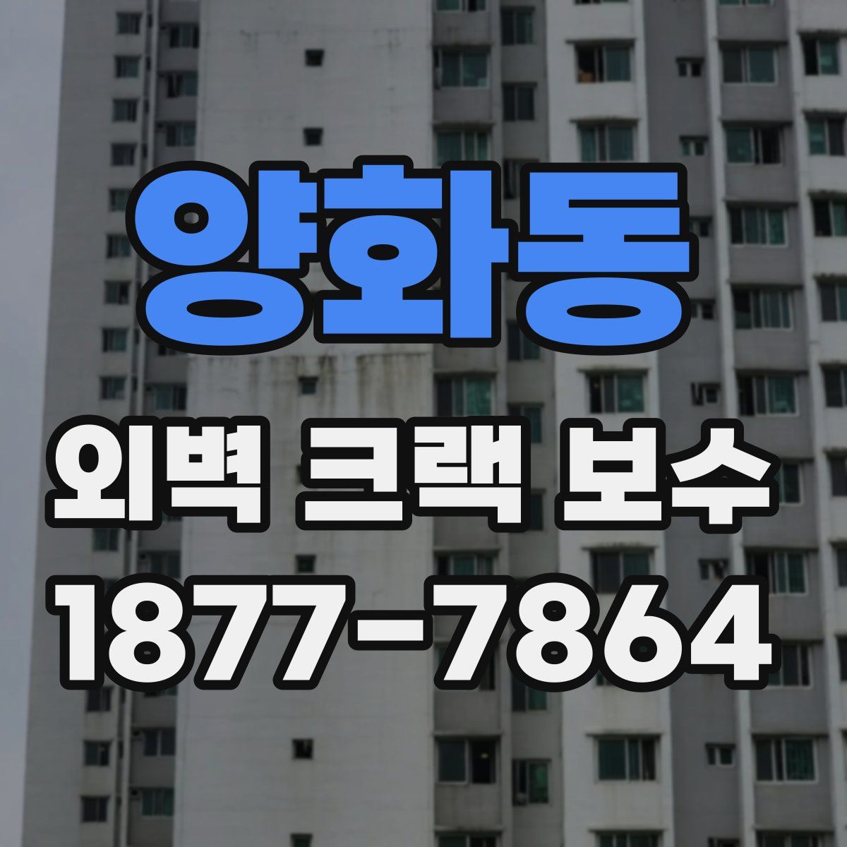 양화동 외벽 크랙 보수