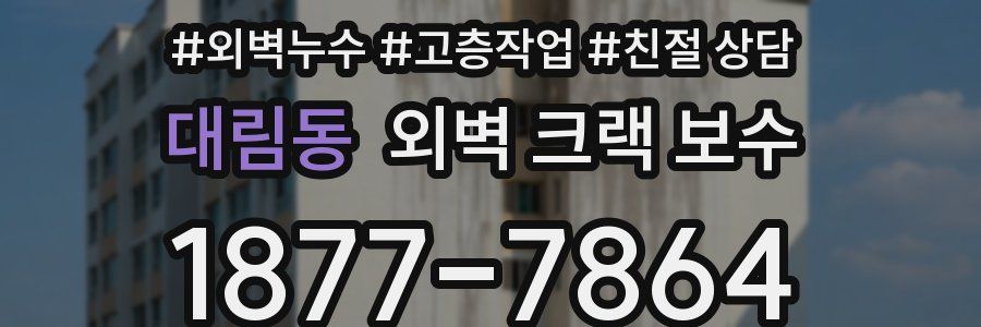 대림동 외벽 크랙 보수