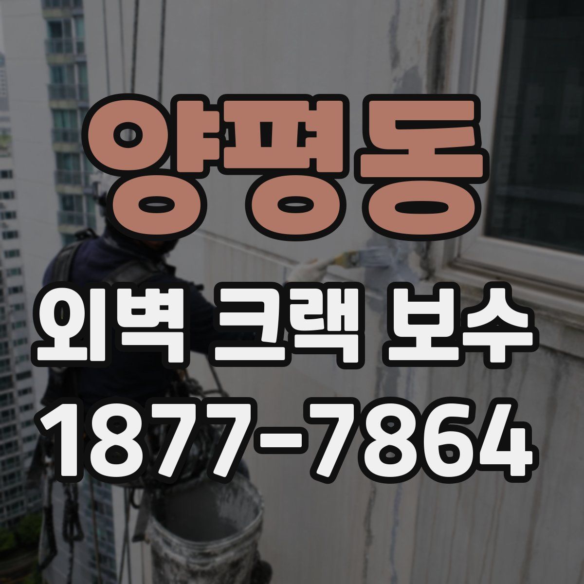 양평동 외벽 크랙 보수