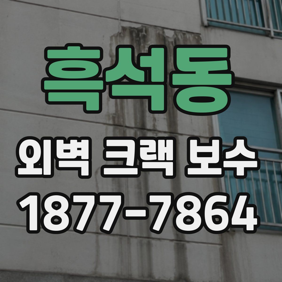 흑석동 외벽 크랙 보수