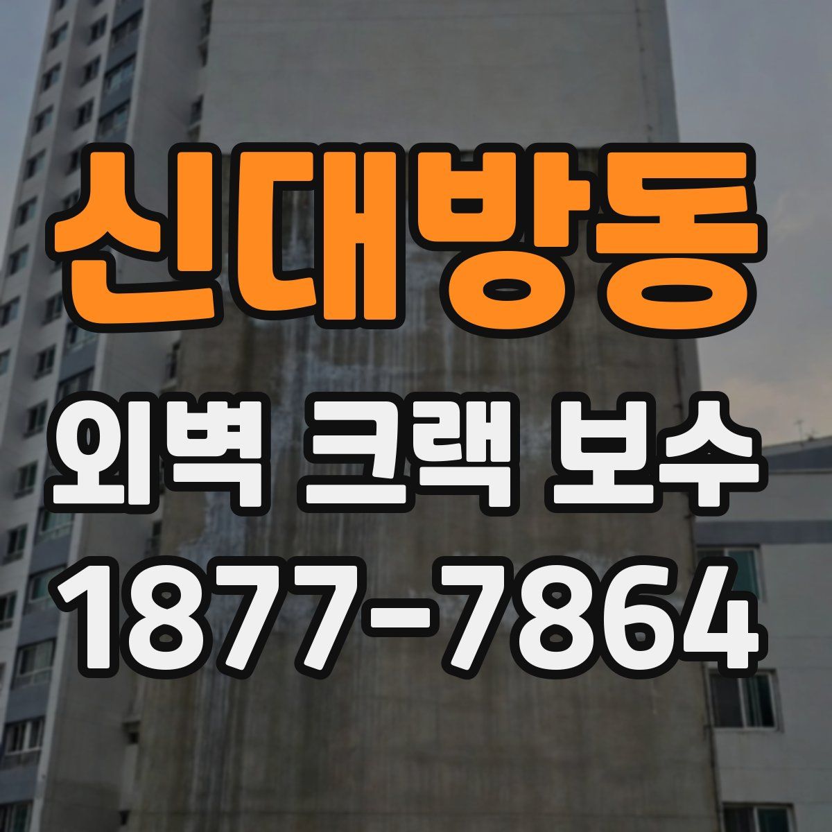 신대방동 외벽 크랙 보수