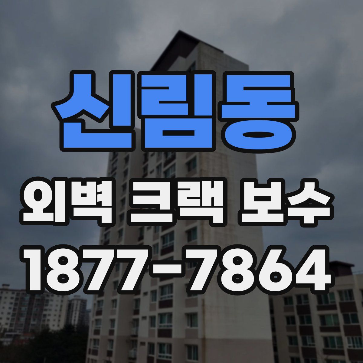신림동 외벽 크랙 보수