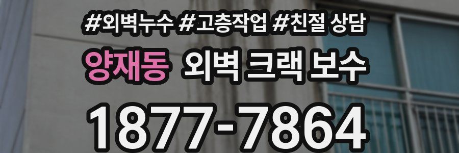 양재동 외벽 크랙 보수