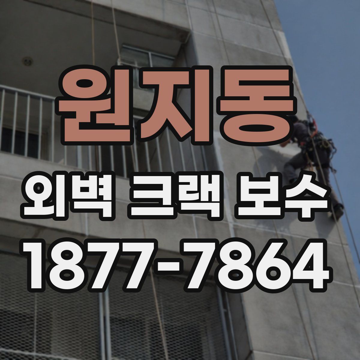 원지동 외벽 크랙 보수