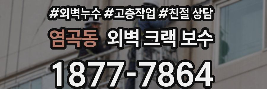 염곡동 외벽 크랙 보수