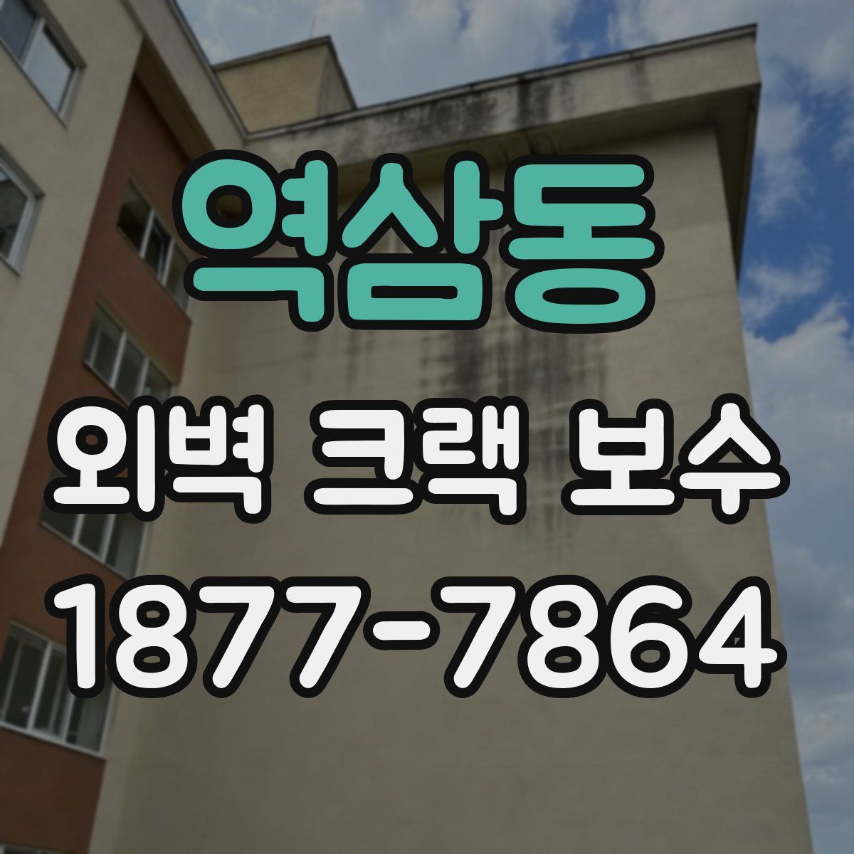 역삼동 외벽 크랙 보수