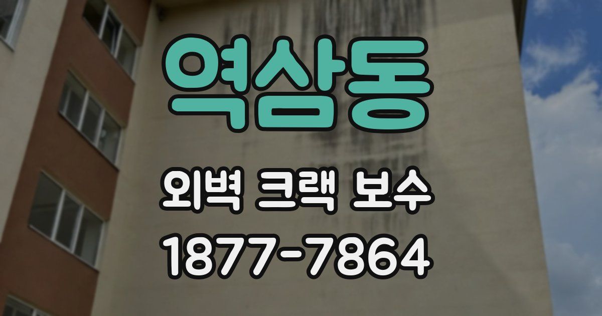 역삼동 외벽 크랙 보수