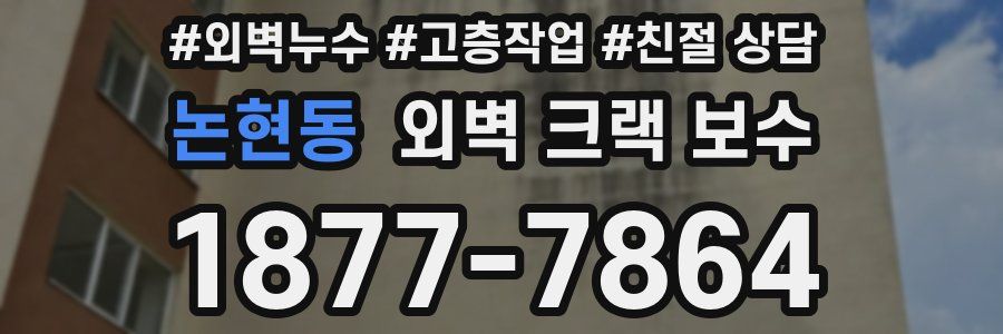 논현동 외벽 크랙 보수