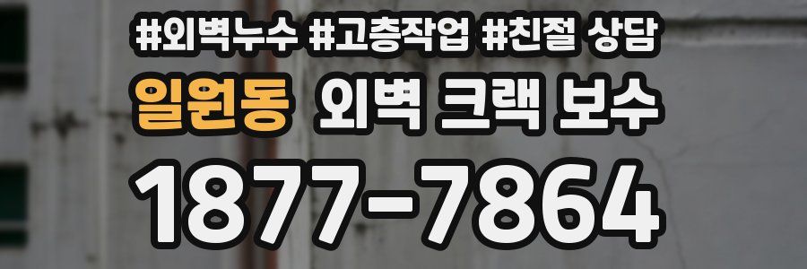 일원동 외벽 크랙 보수