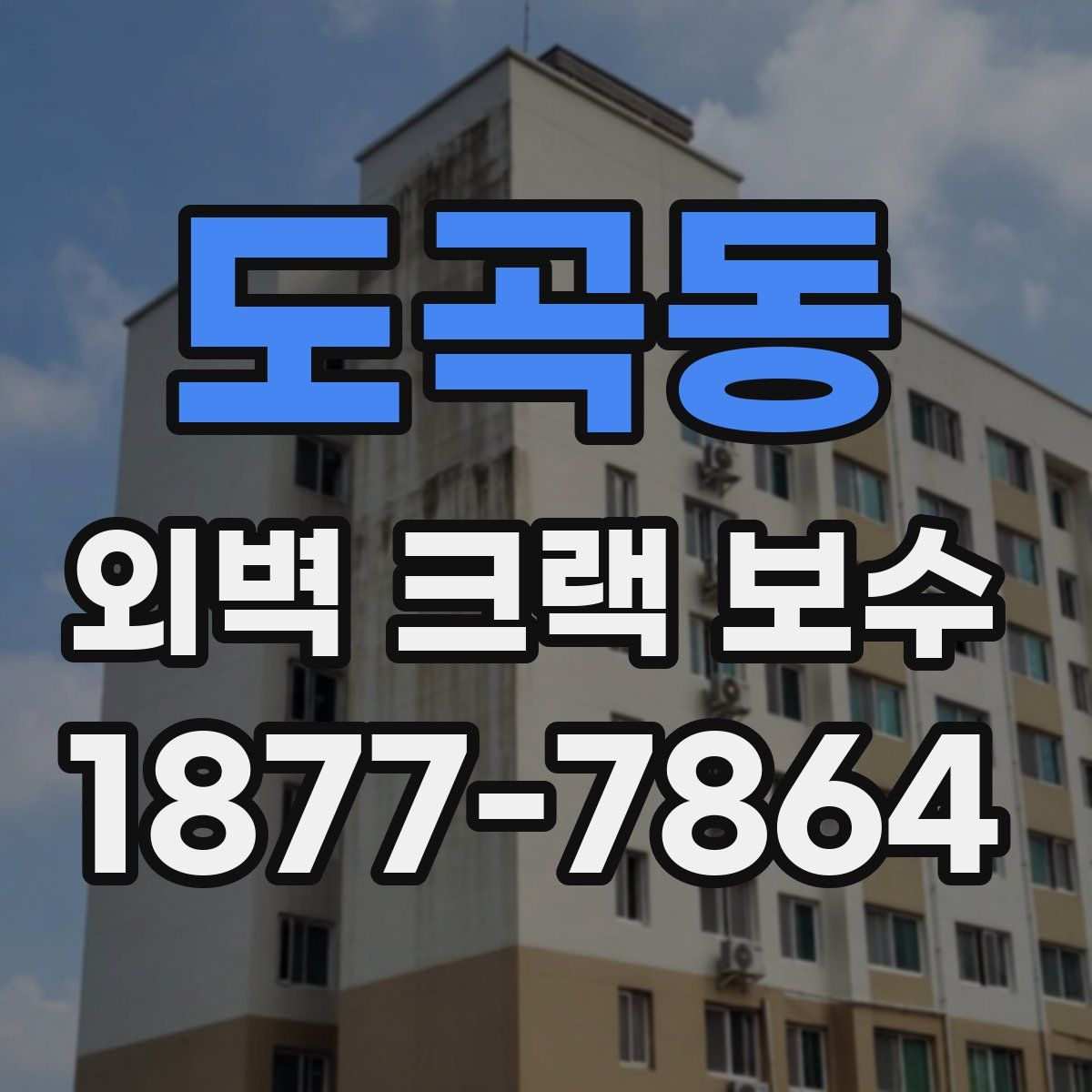 도곡동 외벽 크랙 보수