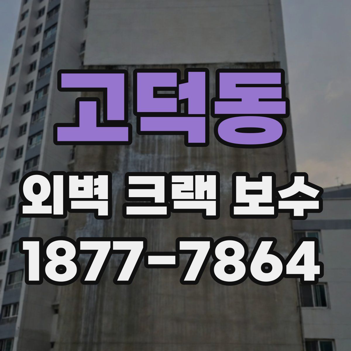 고덕동 외벽 크랙 보수