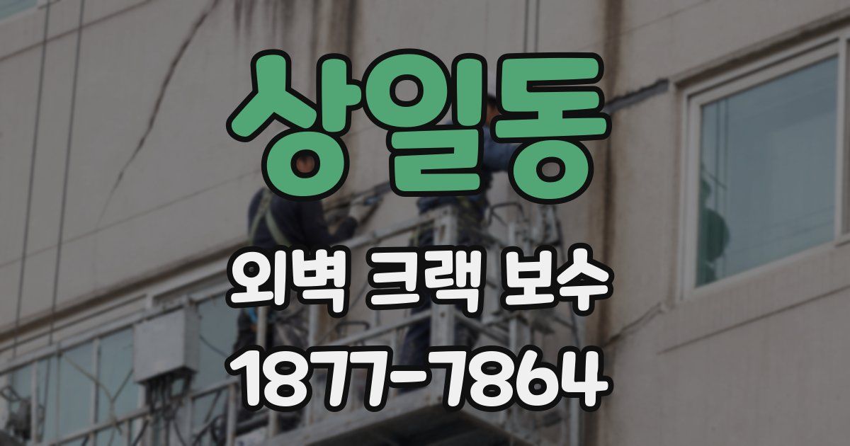 상일동 외벽 크랙 보수