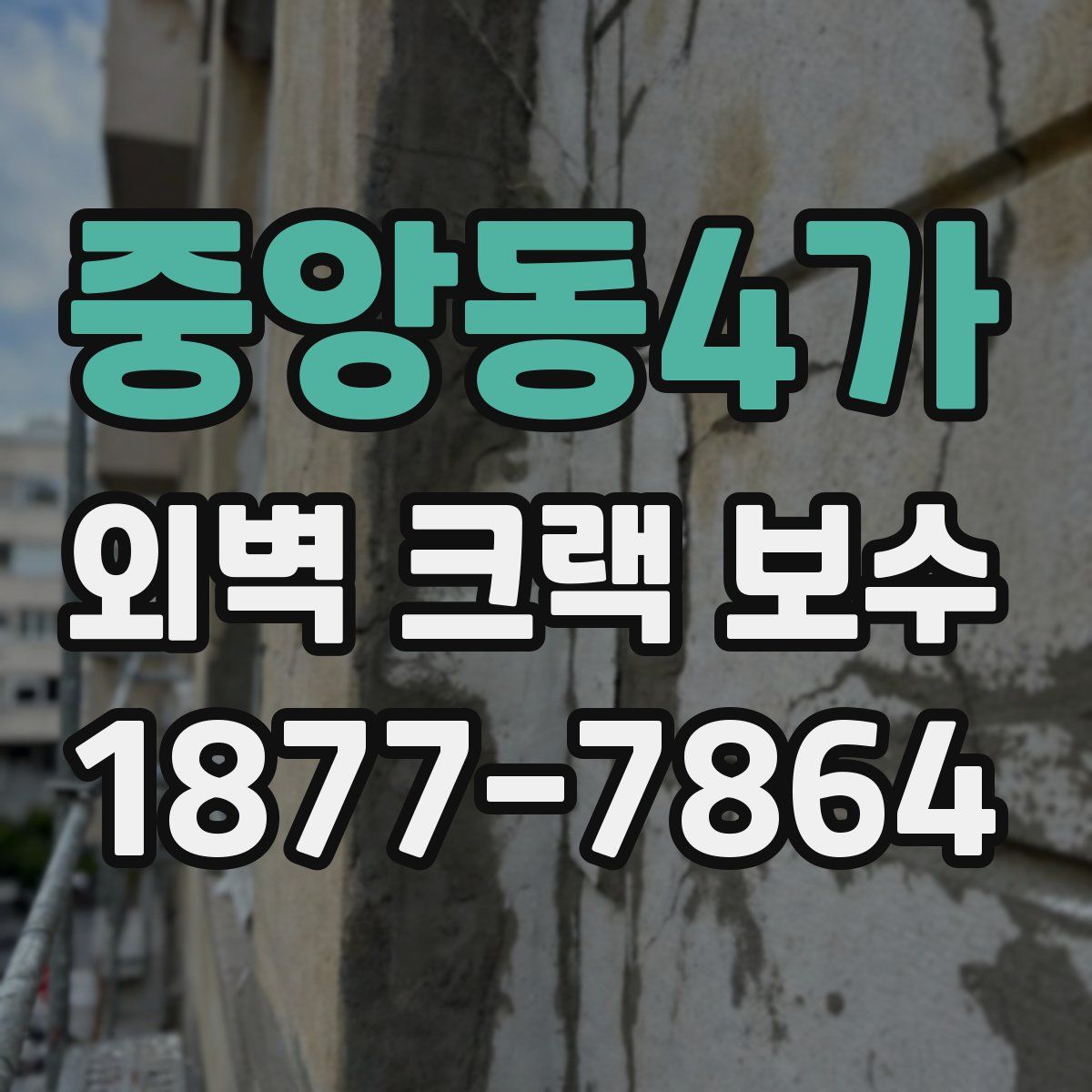 중앙동4가 외벽 크랙 보수