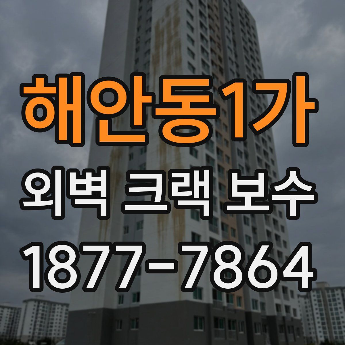 해안동1가 외벽 크랙 보수