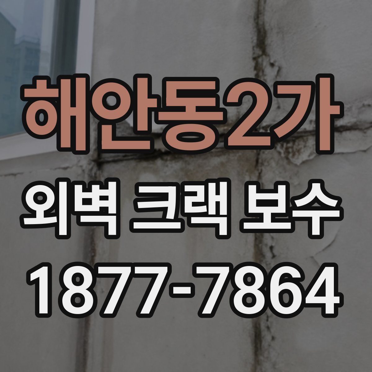해안동2가 외벽 크랙 보수