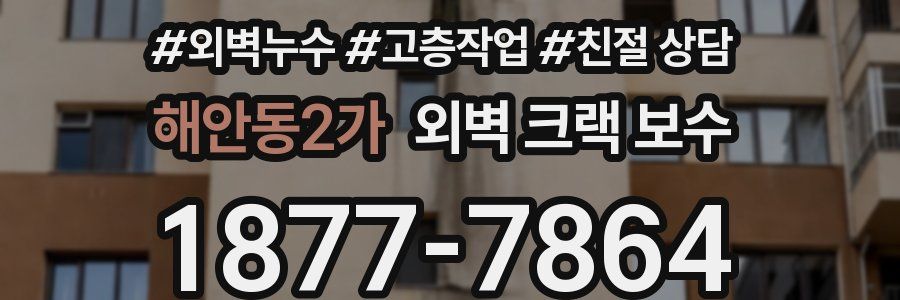 해안동2가 외벽 크랙 보수