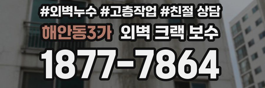 해안동3가 외벽 크랙 보수