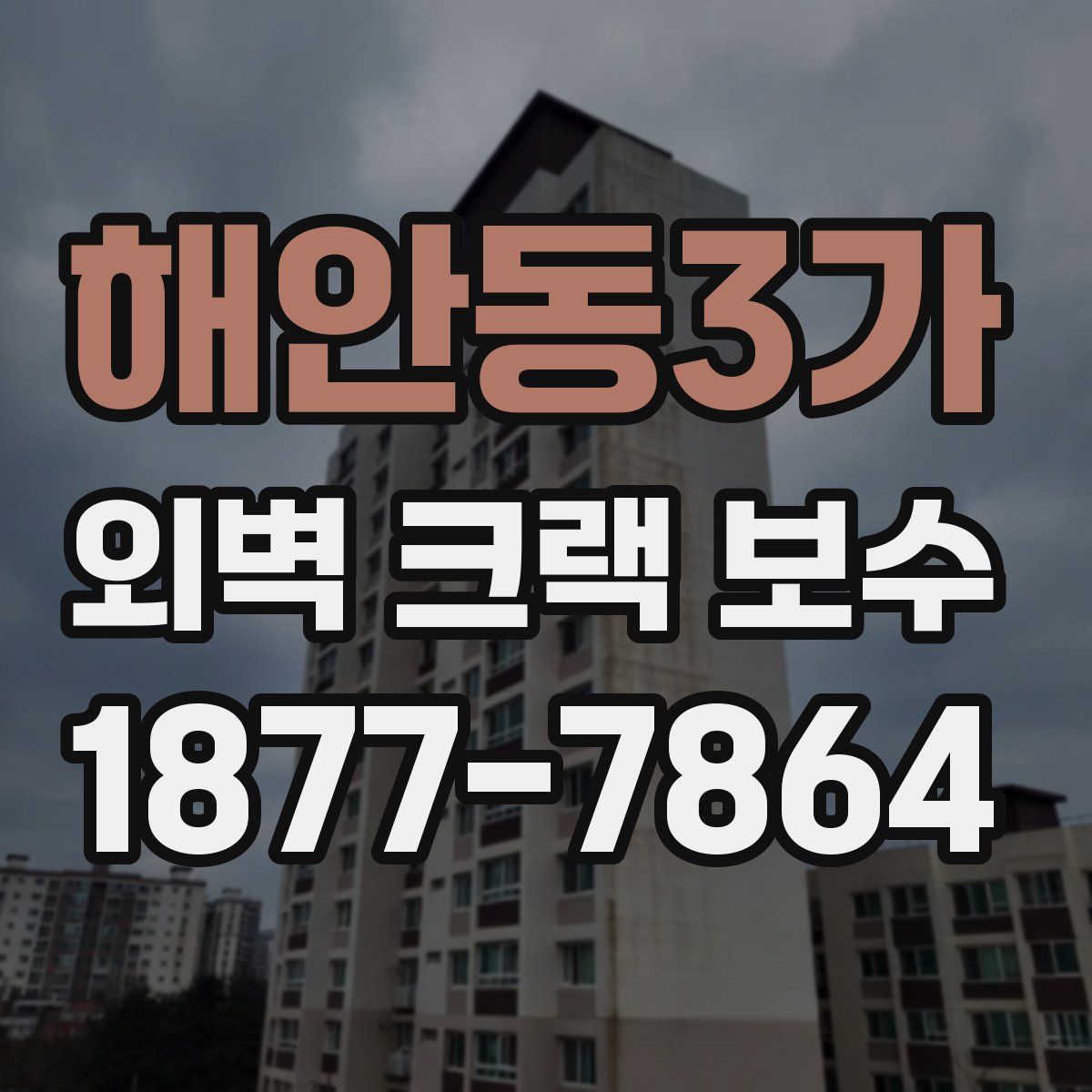 해안동3가 외벽 크랙 보수