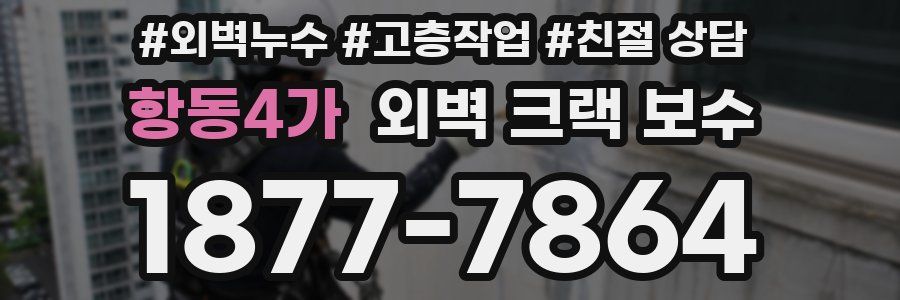 항동4가 외벽 크랙 보수