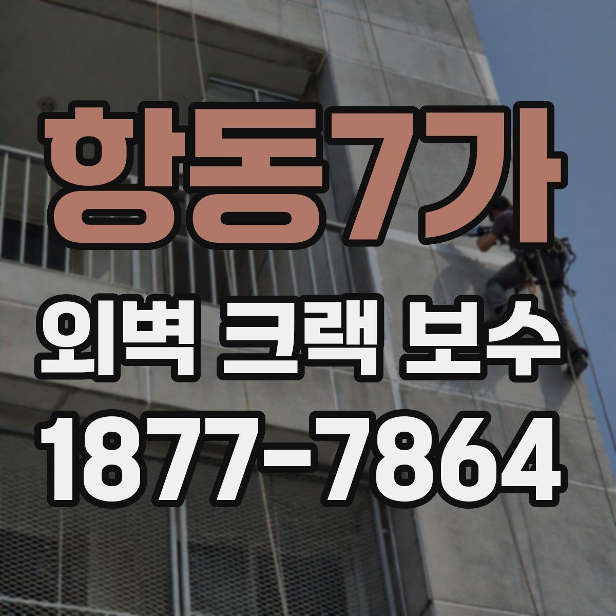 항동7가 외벽 크랙 보수 전에 확인하는 누수 징후