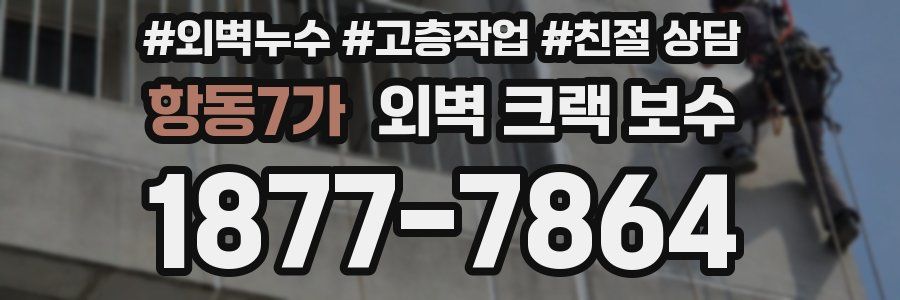 항동7가 외벽 크랙 보수