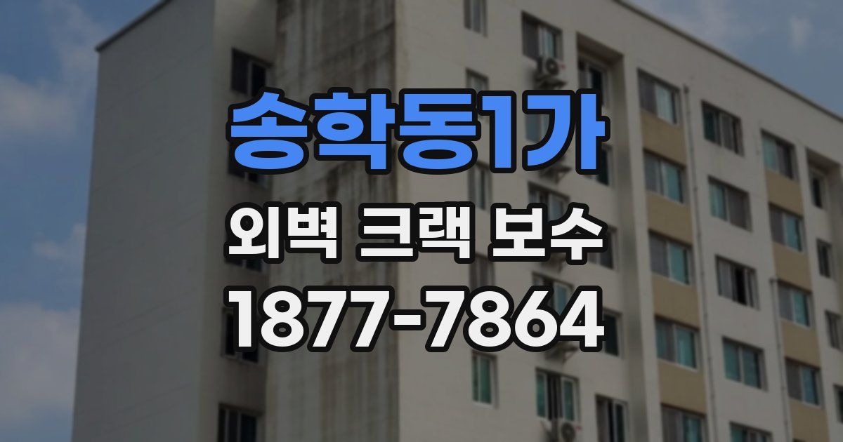 송학동1가 외벽 크랙 보수