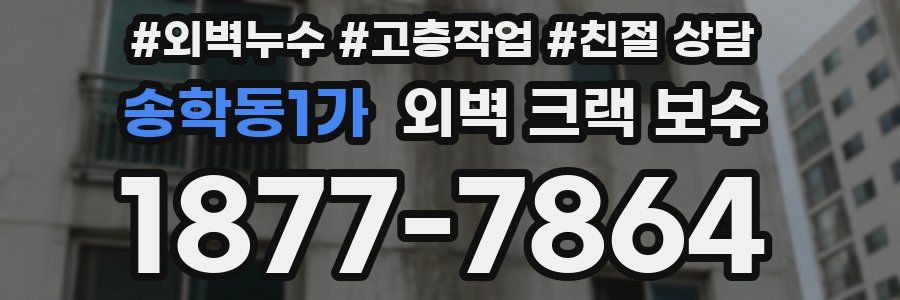 송학동1가 외벽 크랙 보수