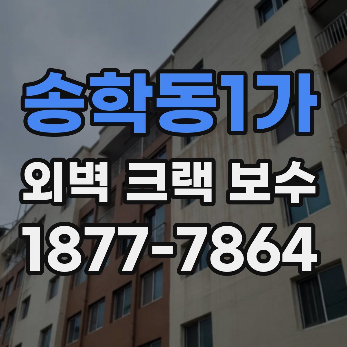송학동1가 외벽 크랙 보수