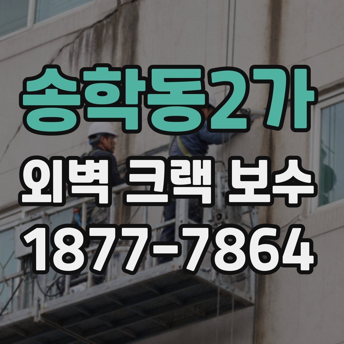 송학동2가 외벽 크랙 보수 대상이 되는 대표적인 균열 유형