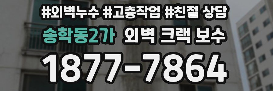송학동2가 외벽 크랙 보수