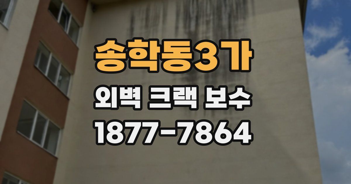 송학동3가 외벽 크랙 보수