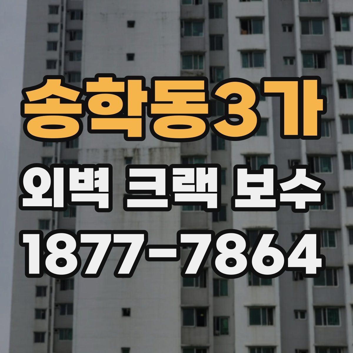 송학동3가 외벽 크랙 보수