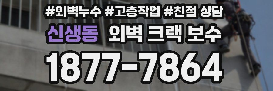 신생동 외벽 크랙 보수