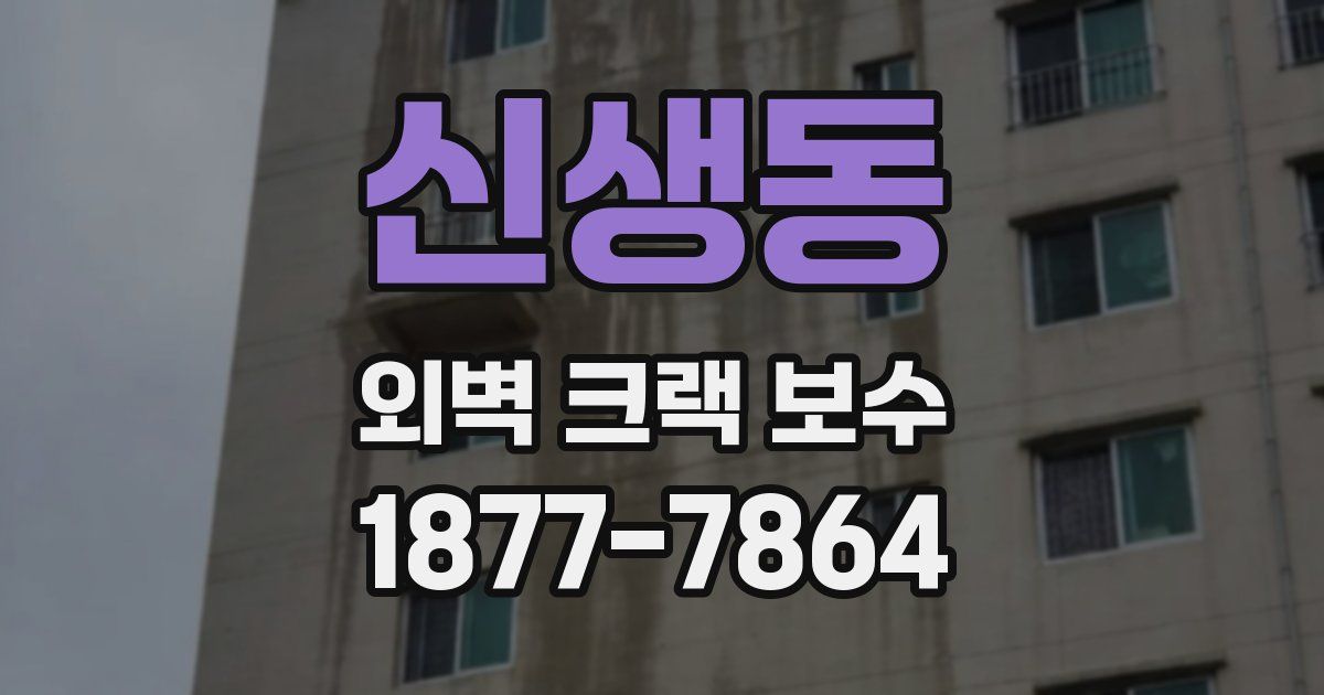 신생동 외벽 크랙 보수