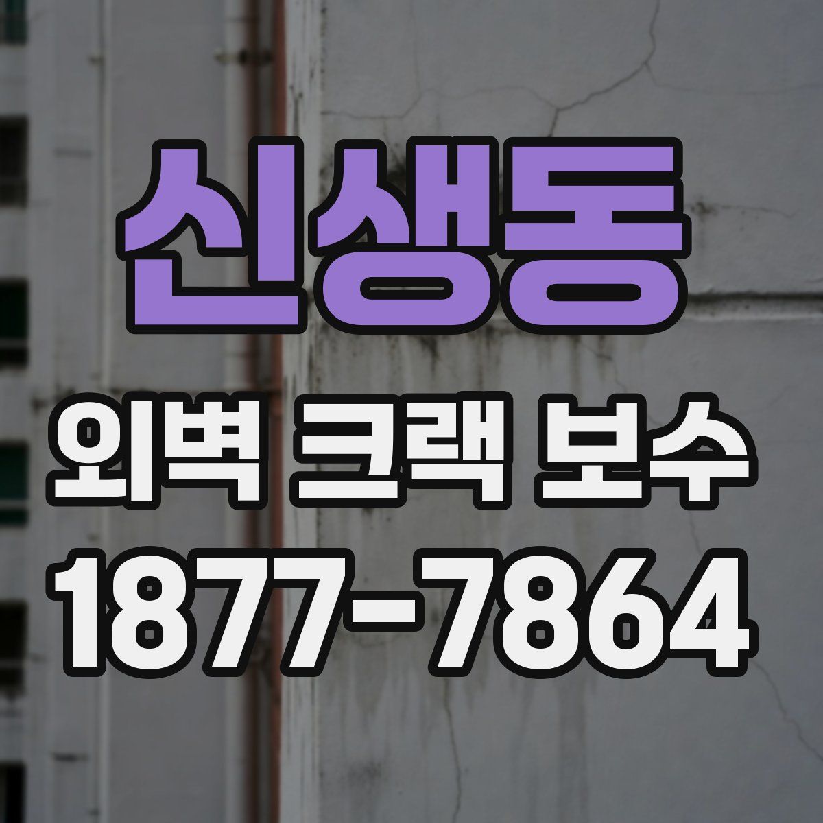 신생동 외벽 크랙 보수