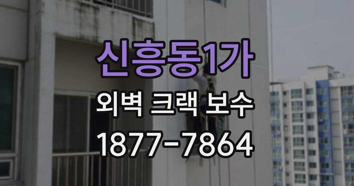 신흥동1가 외벽 크랙 보수