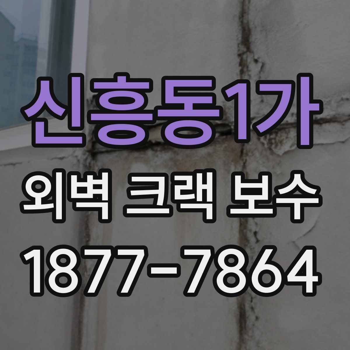 신흥동1가 외벽 크랙 보수