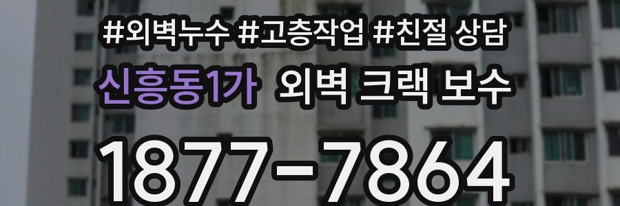 신흥동1가 외벽 크랙 보수