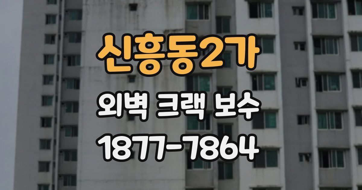 신흥동2가 외벽 크랙 보수