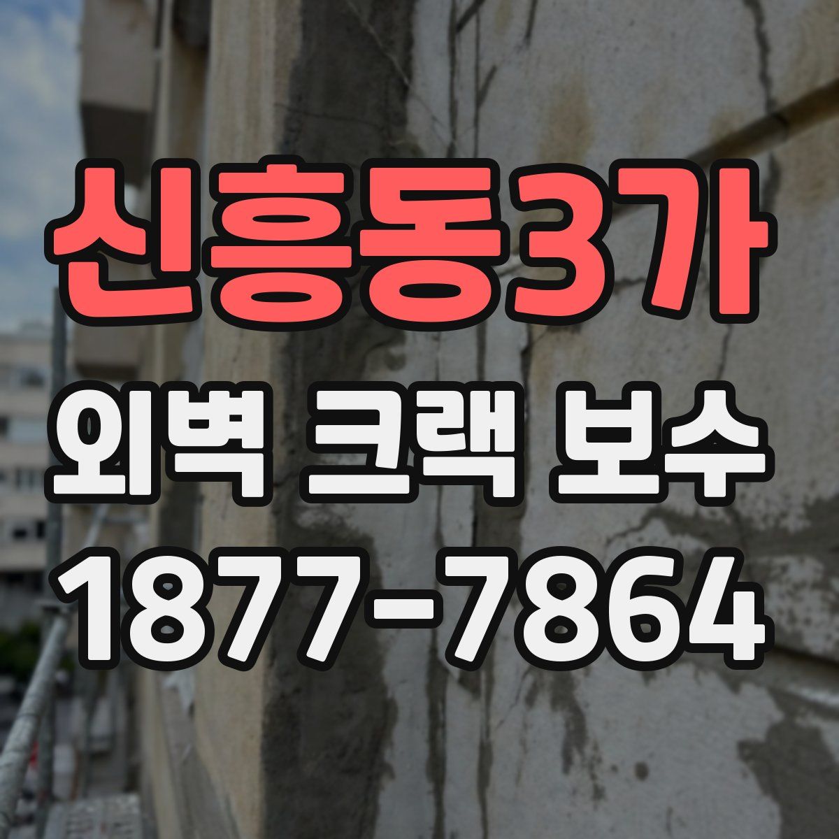 신흥동3가 외벽 크랙 보수