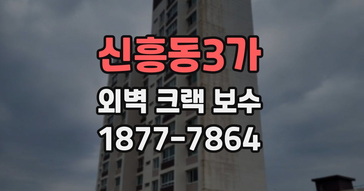 신흥동3가 외벽 크랙 보수