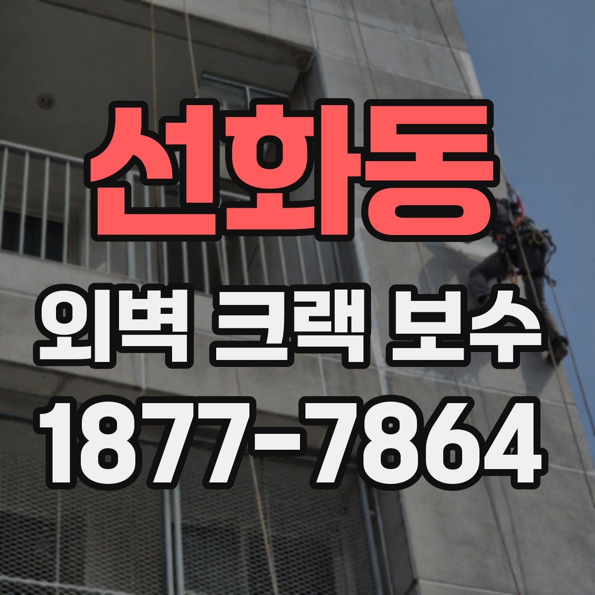 선화동 외벽 크랙 보수