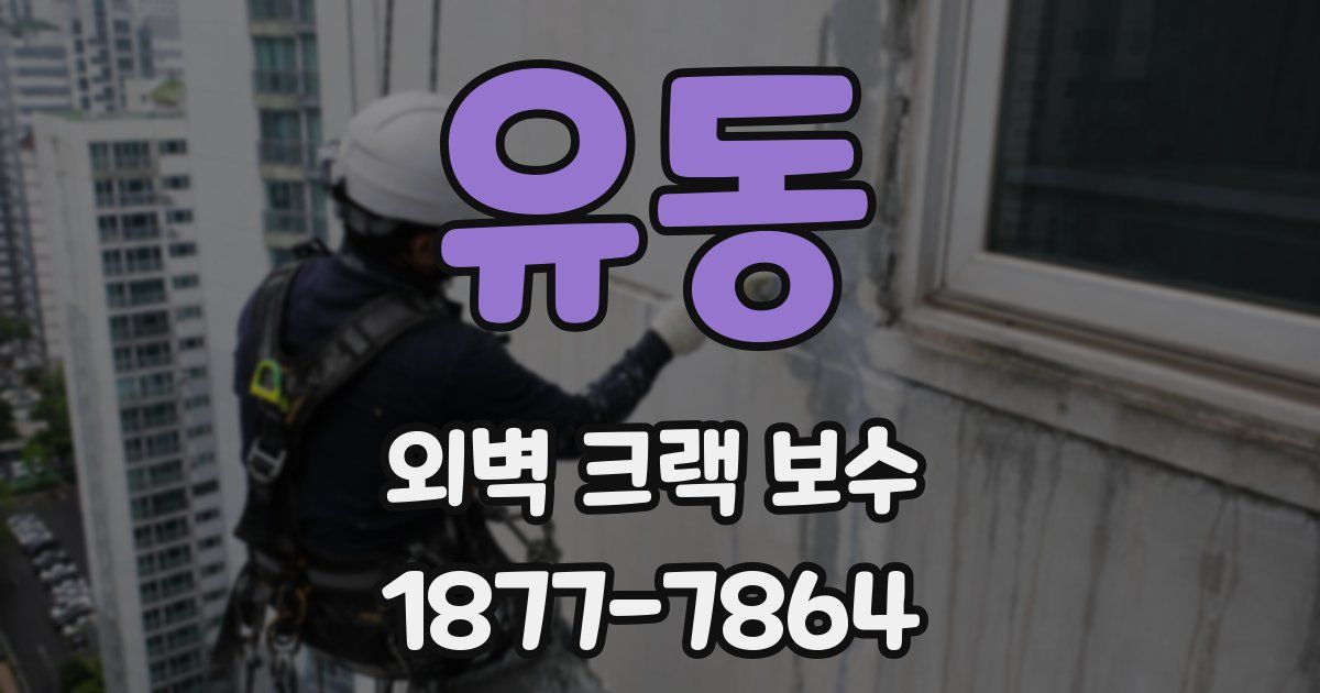 유동 외벽 크랙 보수