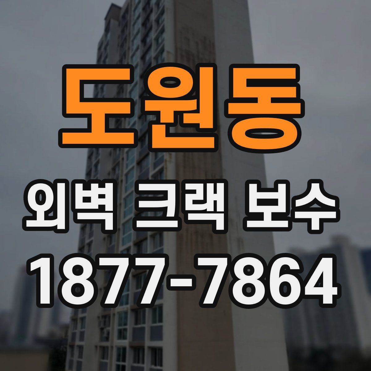 도원동 외벽 크랙 보수
