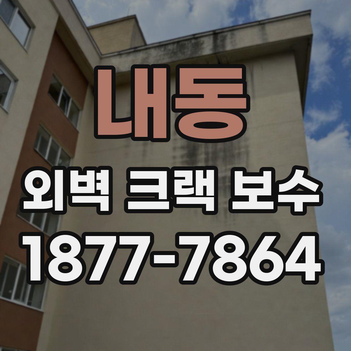 내동 외벽 크랙 보수